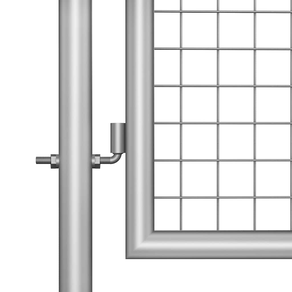 Vidaxl tuinpoort gegalvaniseerd staal 100x100 cm zilver