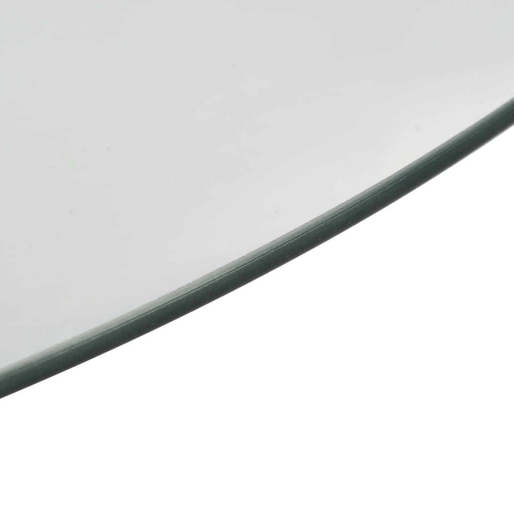 VidaXL Serveerbord gedraaid 60 cm gehard glas transparant