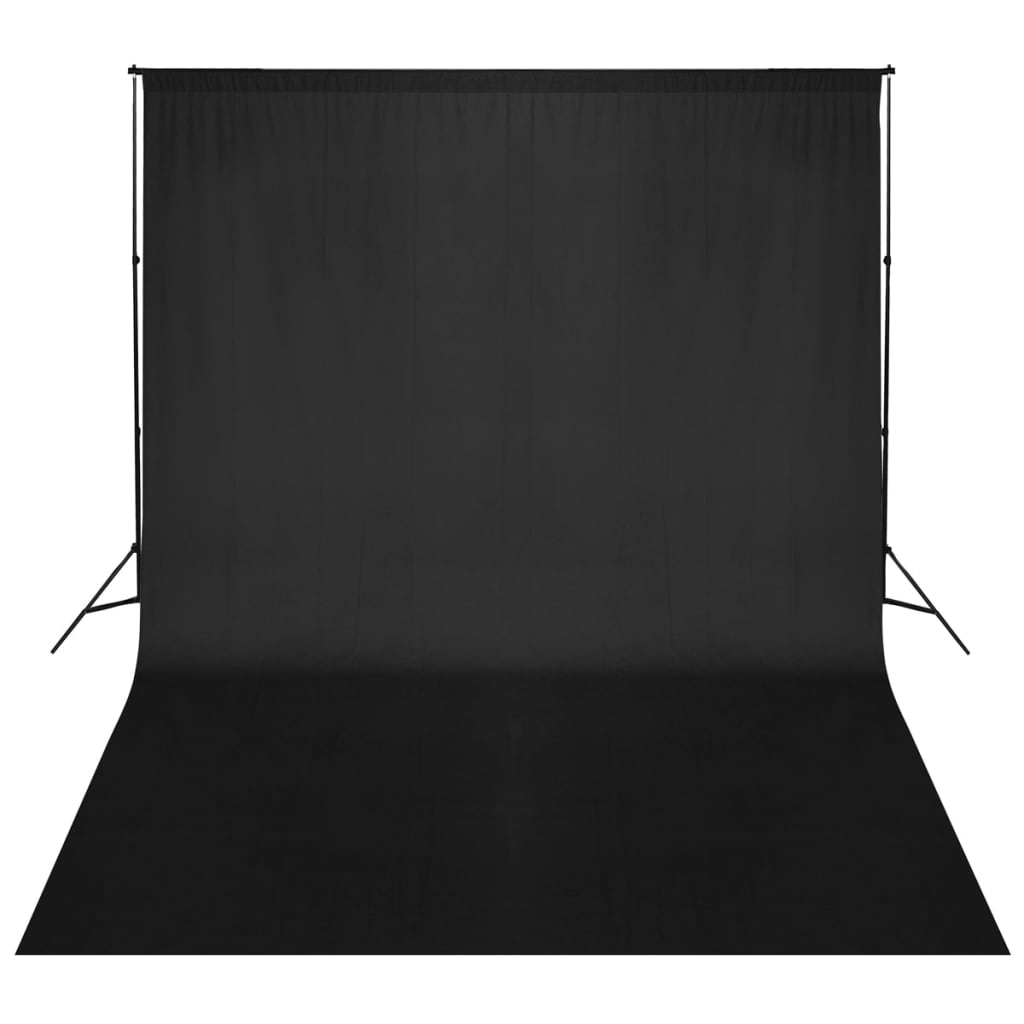 Vidaxl achtergrondsysteem 500x300 cm zwart
