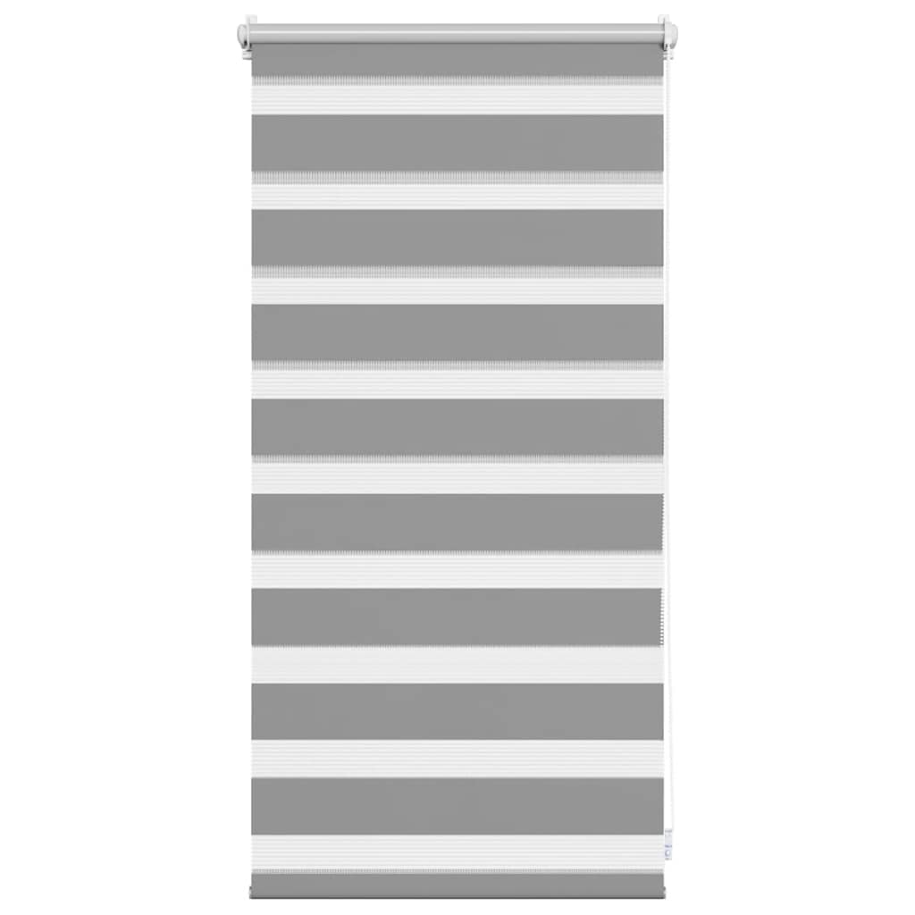 Vidaxl zebra rolgordijn 40,9 x 100 cm stofbreedte 36,7 cm grijs
