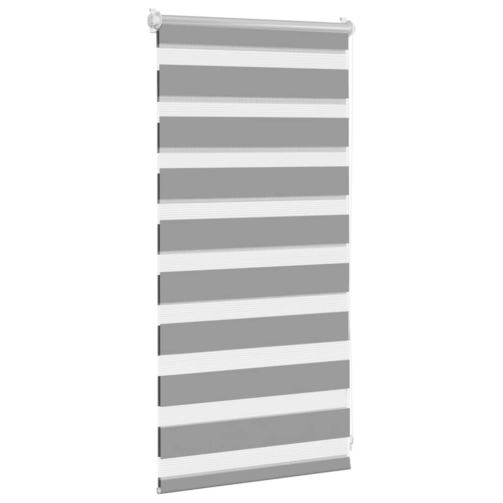 Vidaxl zebra rolgordijn 40,9 x 100 cm stofbreedte 36,7 cm grijs
