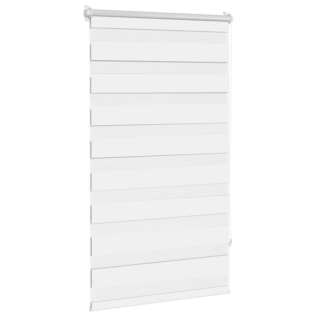 Vidaxl zebra rolgordijn 70,9 x 120 cm stofbreedte 66,7 cm wit