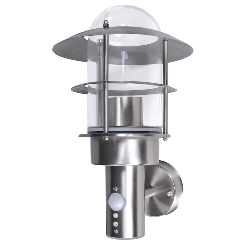 Vidaxl buitenmuurlamp met bewegingssensor rvs
