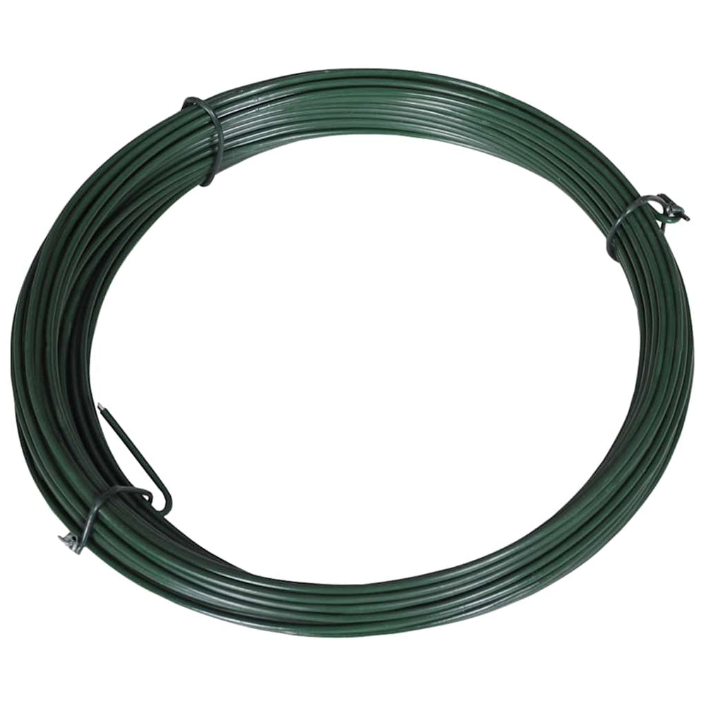 Vidaxl hekbinddraad 25 m 1,4 2 mm staal groen