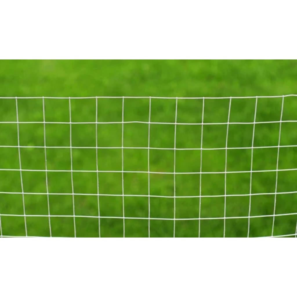 Vidaxl kippengaas 10x1m gegalvaniseerd staal zilverkleurig