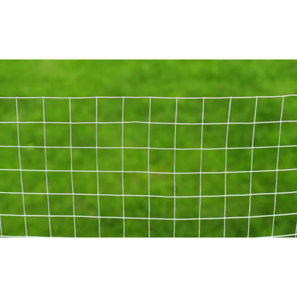 Vidaxl kippengaas 10x1m gegalvaniseerd staal zilverkleurig