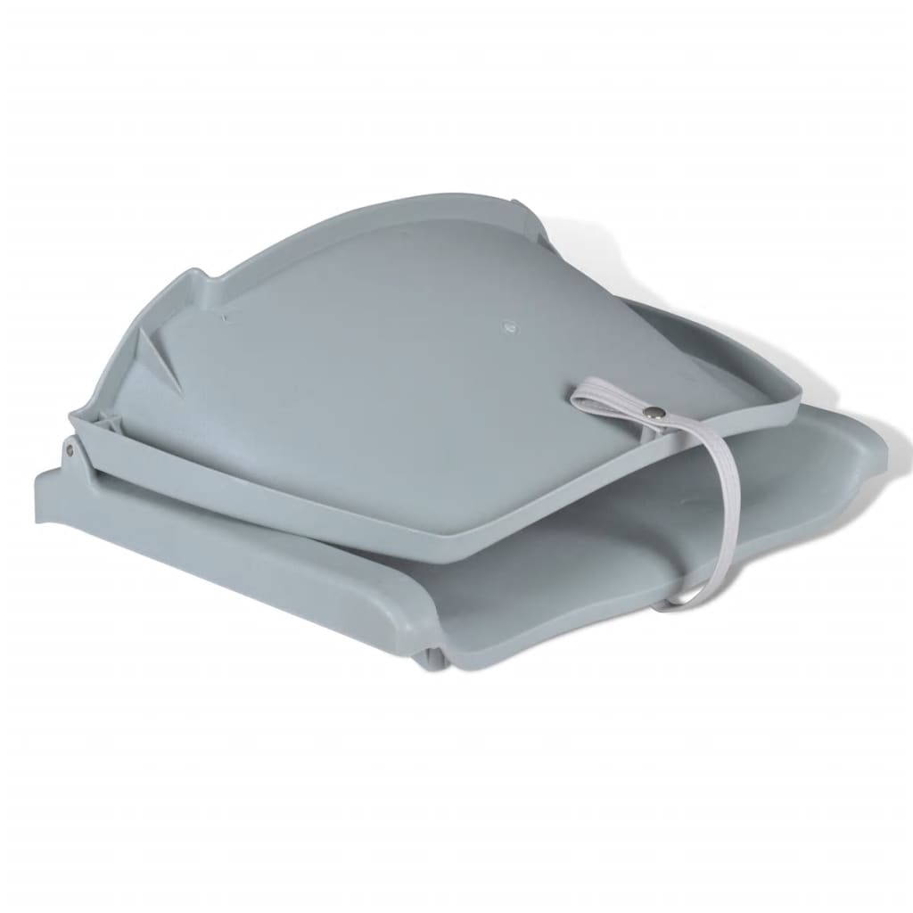 Vidaxl laarsstoel zonder kussen inklapbaar 48x51x41 cm grijs