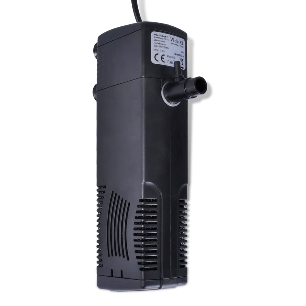 Vidaxl aquariumfilterpomp met actieve koolstof 800l u