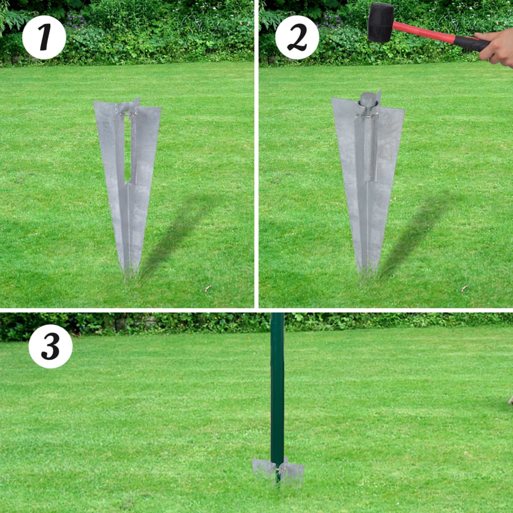 Vidaxl eurohek 10x1,0m staal groen
