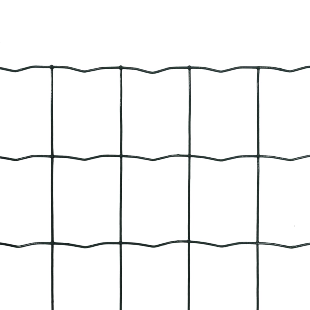 Vidaxl eurohek 10x1,0m staal groen