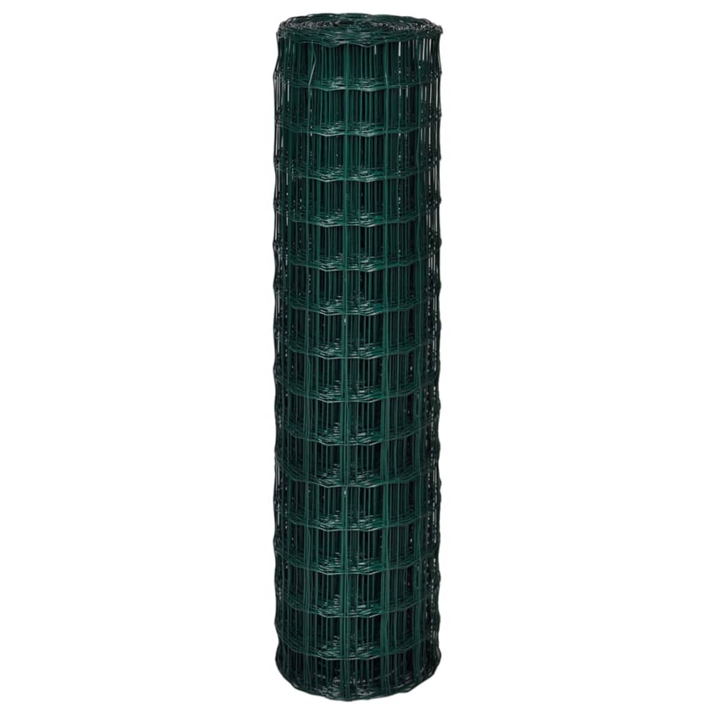 Vidaxl eurohek 10x1,5m staal groen