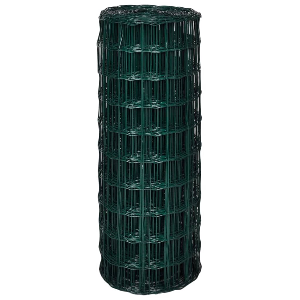 Vidaxl eurohek 25x1,0m staal groen