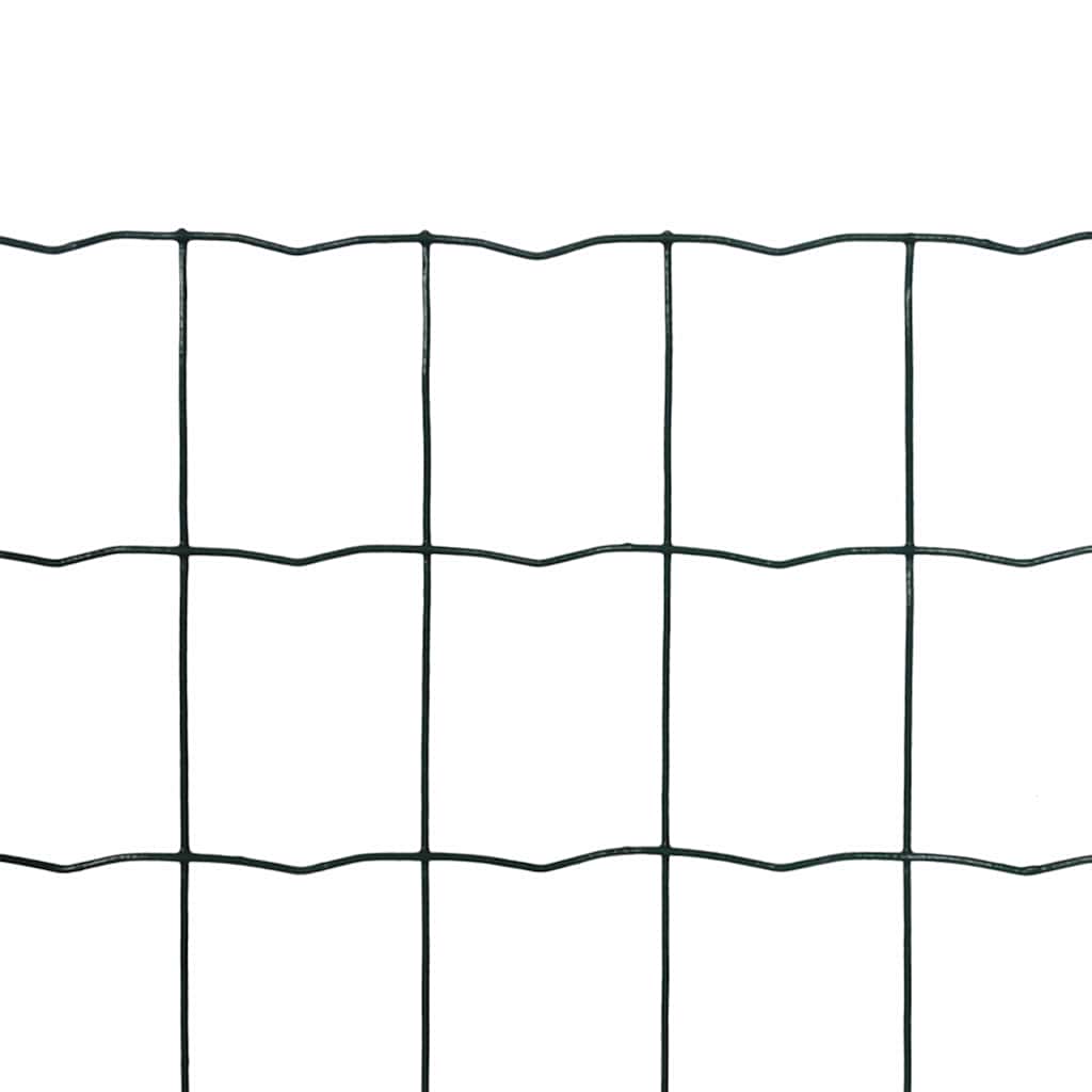 Vidaxl eurohek 10x1,0m staal groen