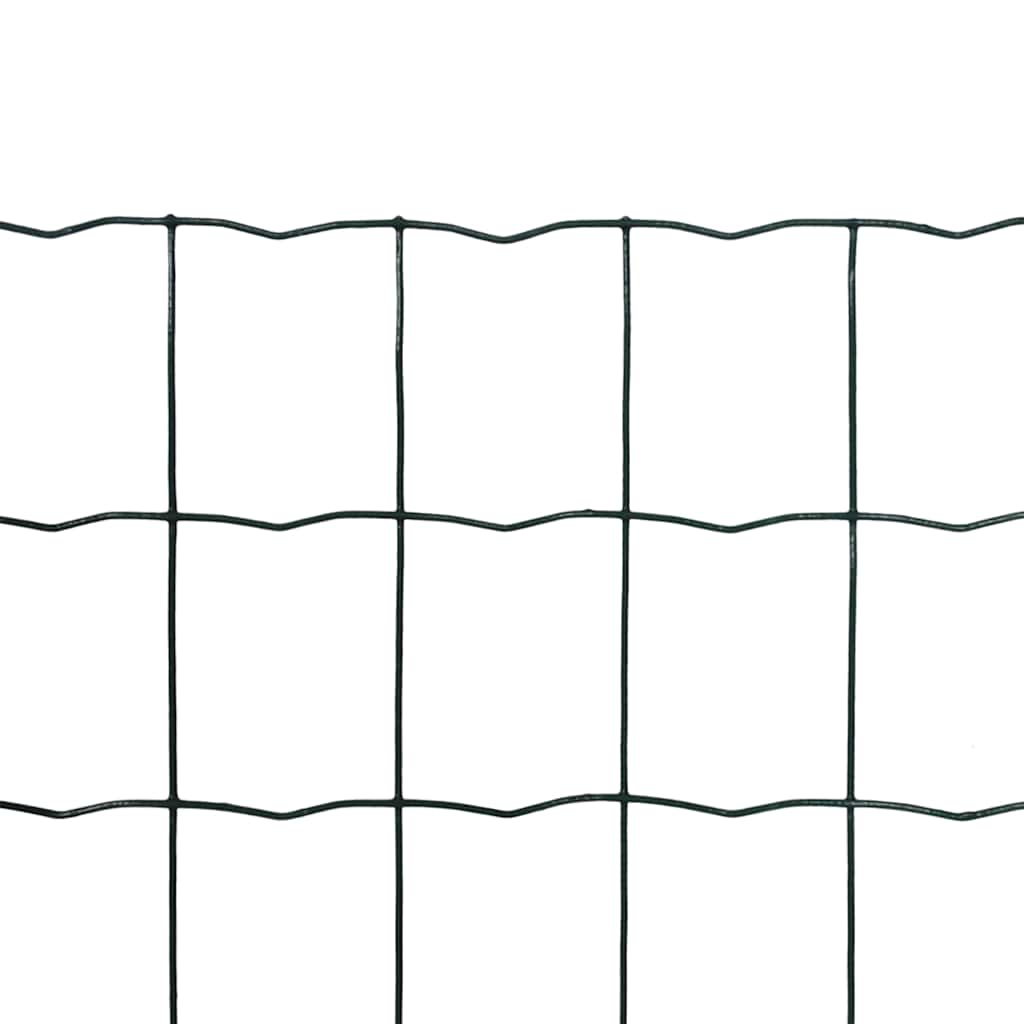 Vidaxl eurohek 25x0,8m staal groen