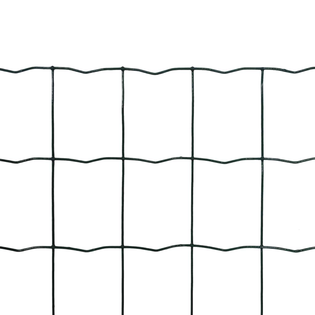 Vidaxl eurohek 25x1,2m staal groen