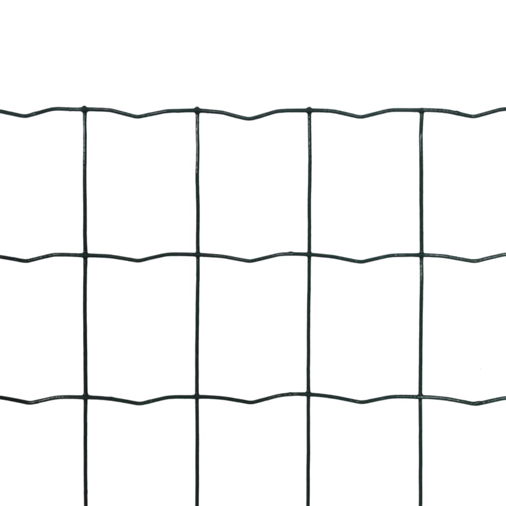 Vidaxl eurohek 25x1,5m staal groen
