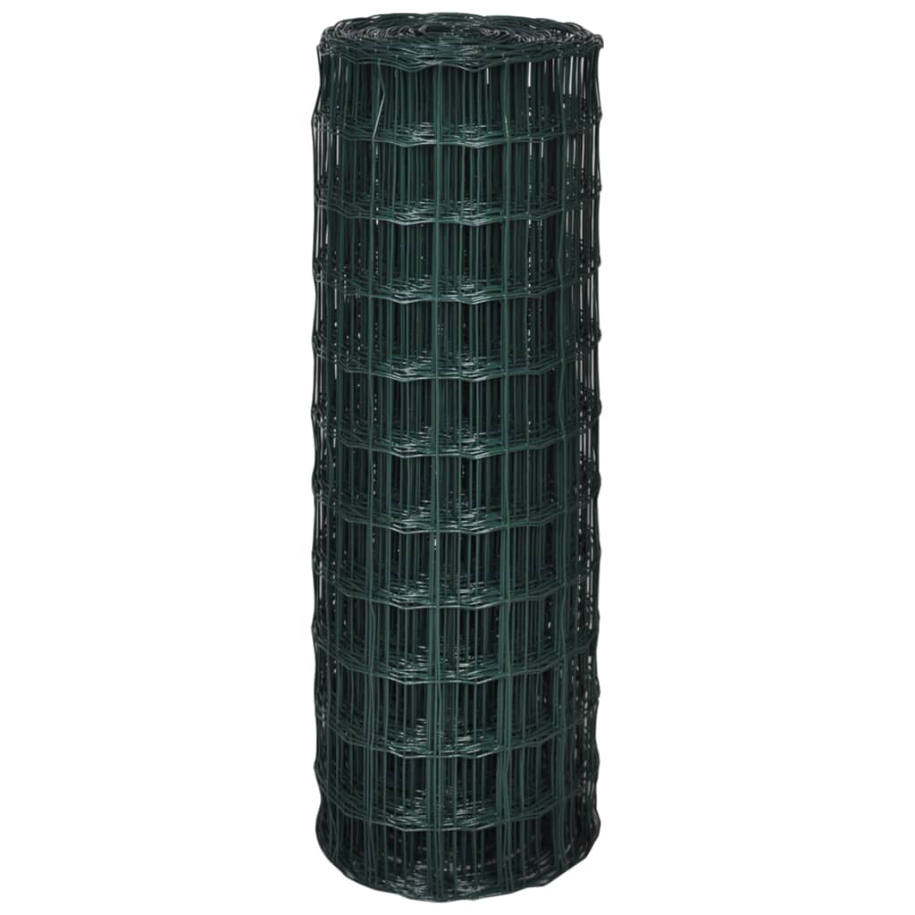 Vidaxl eurohek 25x1,5m staal groen