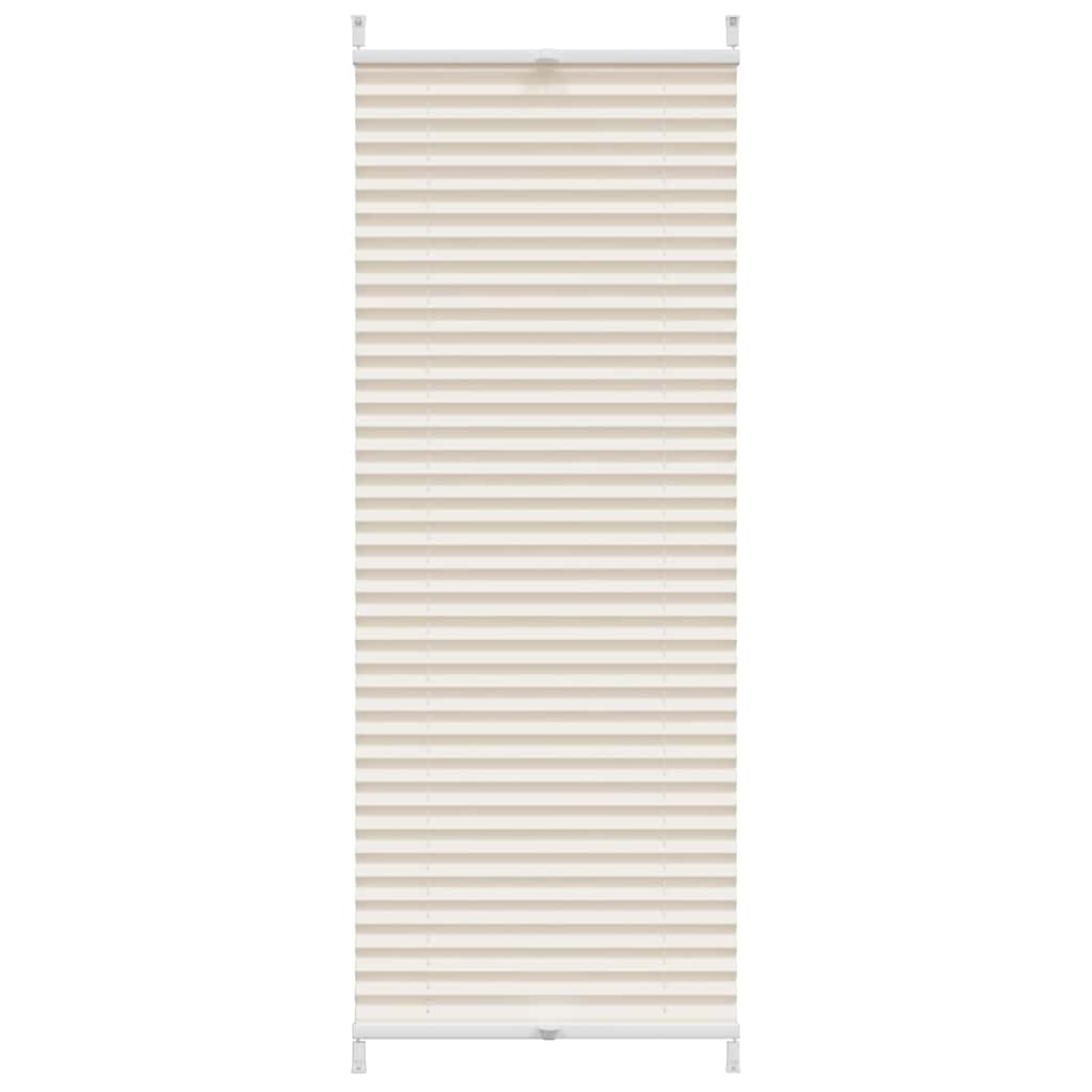 Vidaxl plisséjaloezie 60x125 cm crème