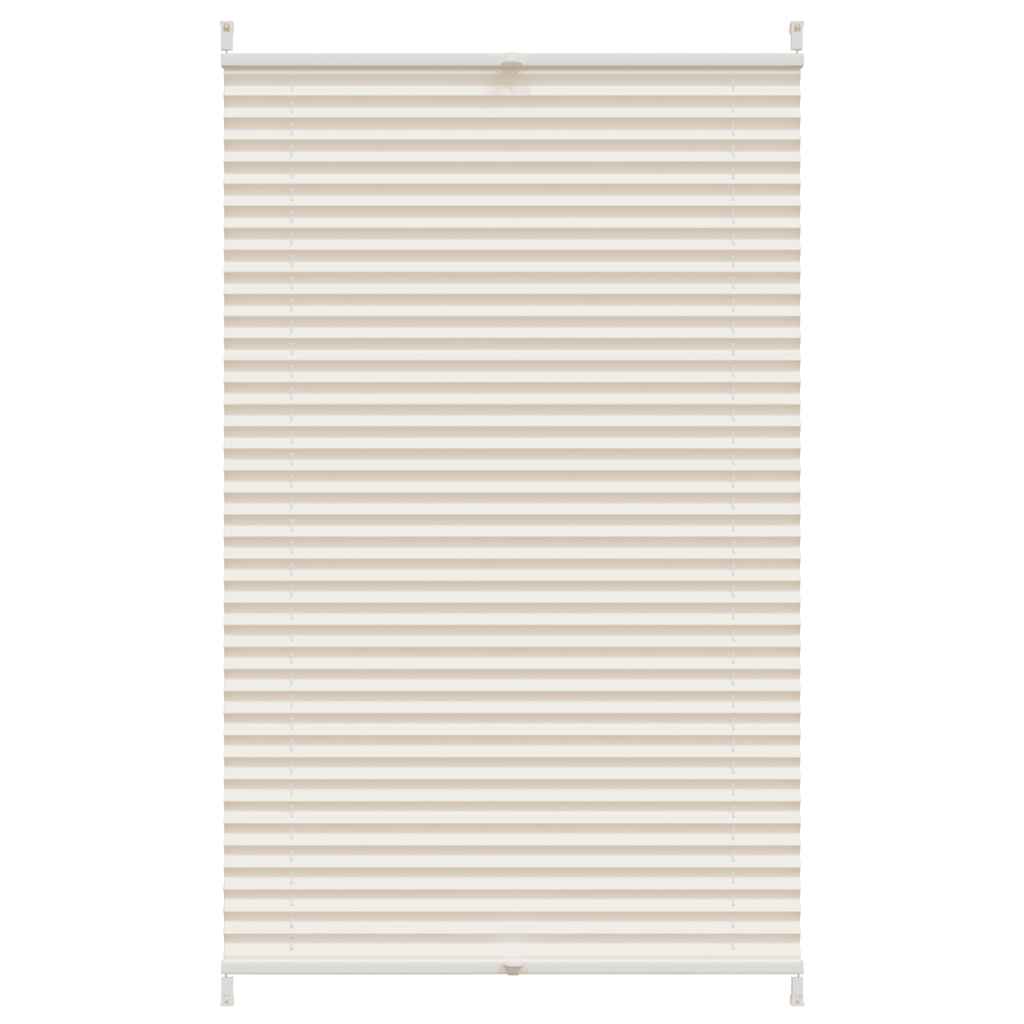 Vidaxl plissé rolgordijn 80x125cm crème
