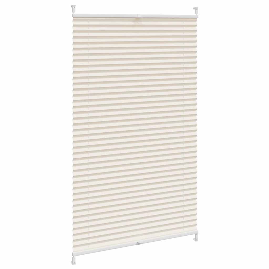Vidaxl plissé rolgordijn 90x125cm crème