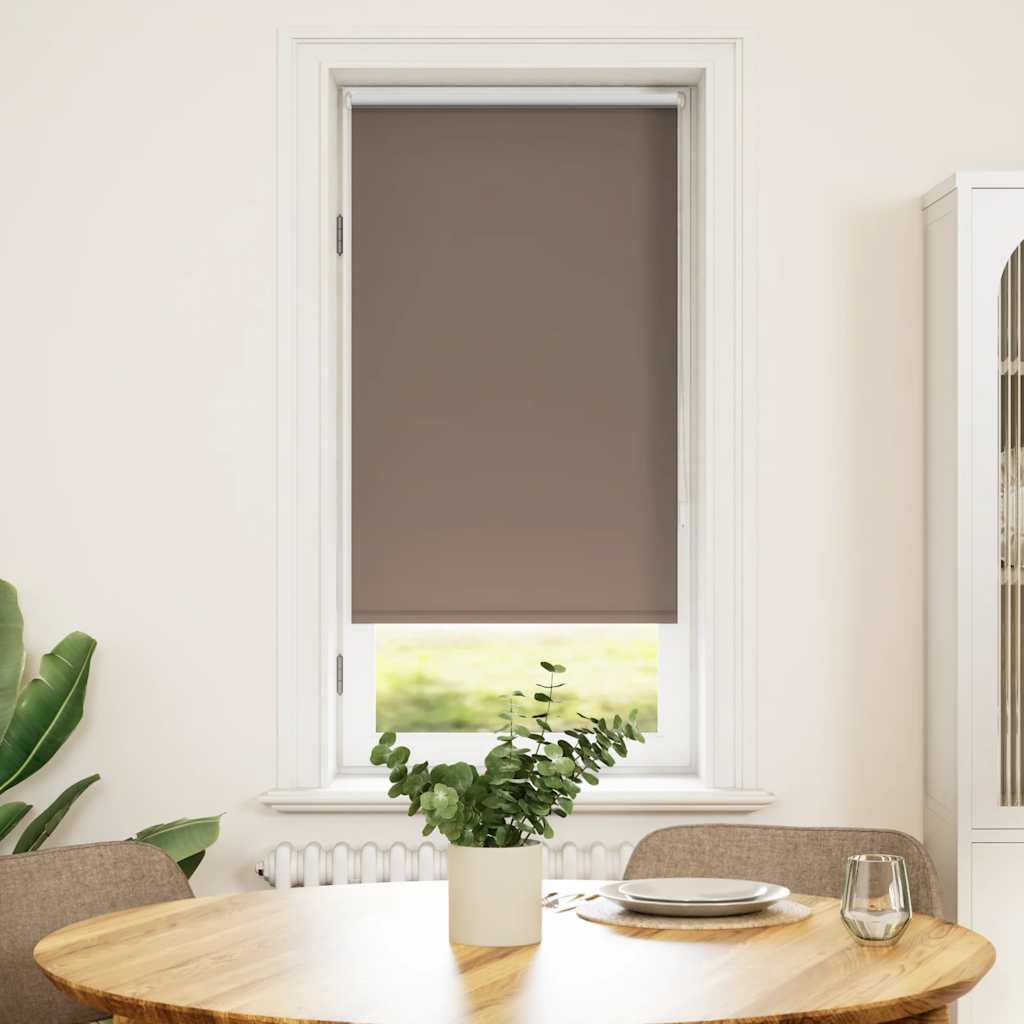 Vidaxl rolgordijn verduisterend 64,4 x 120 cm stofbreedte 60 cm koffiebruin