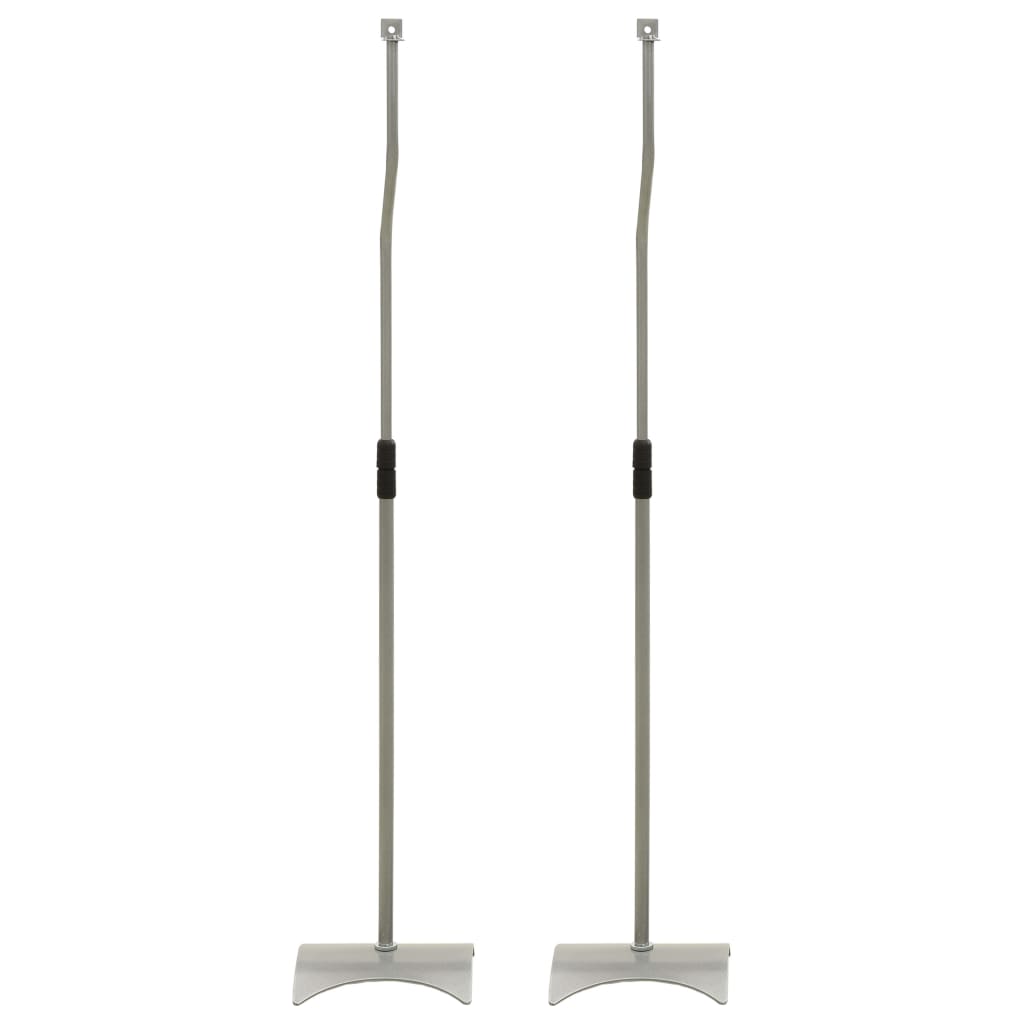 Vidaxl speakerstandaards 2 st universeel zilverkleurig