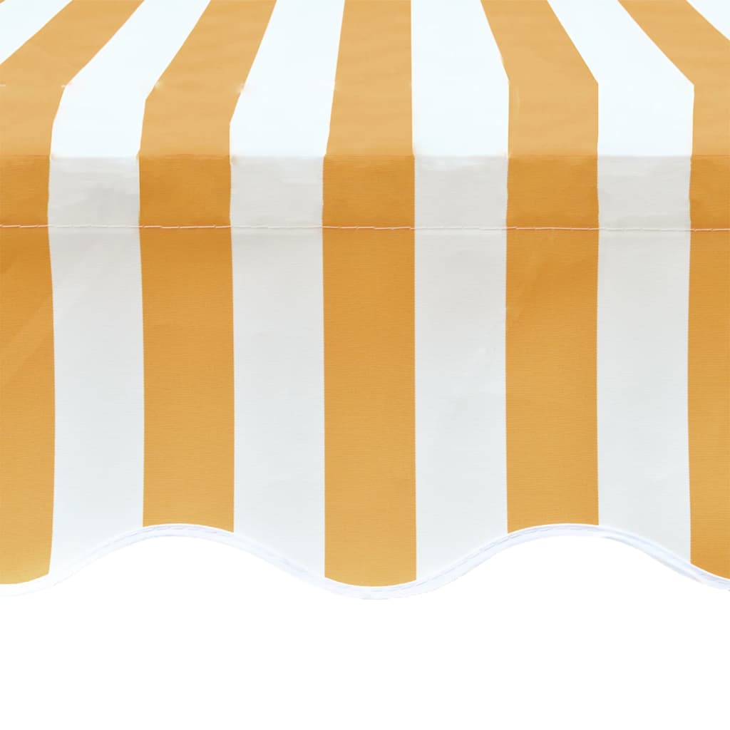 Vidaxl luifeldoek 6x3 m canvas zonnebloemgeel en wit