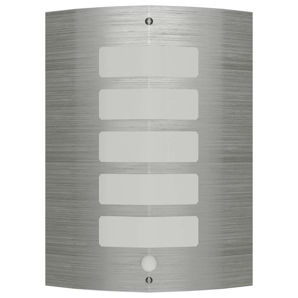 Vidaxl sierlijke rvs wandlamp met bewegingssensor