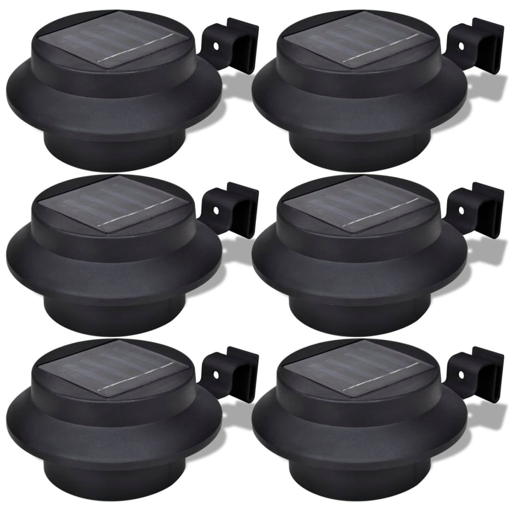 Vidaxl solar buitenlampset 6 stuks zwart