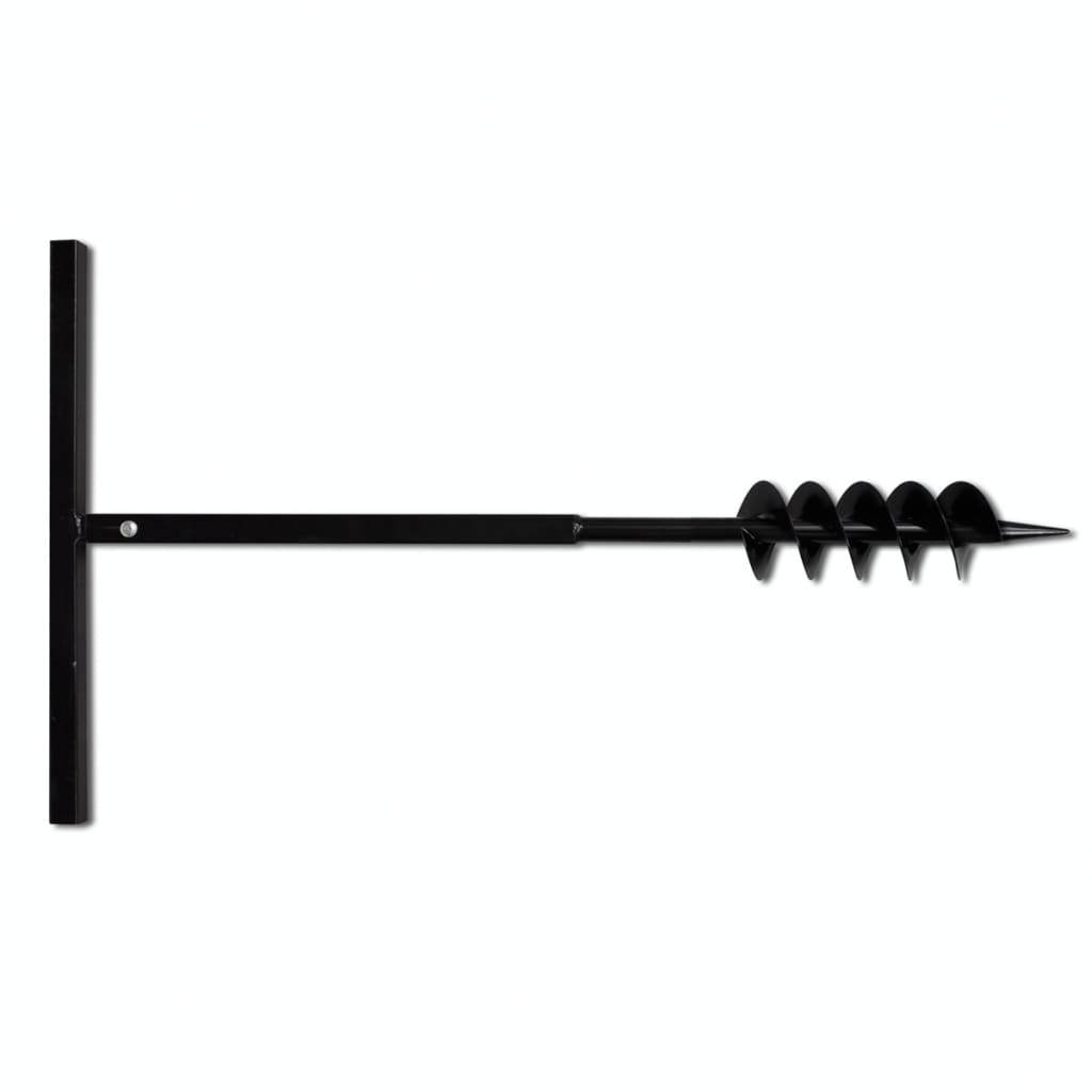 Vidaxl grondboor 100 mm met 9 m verlengstuk staal