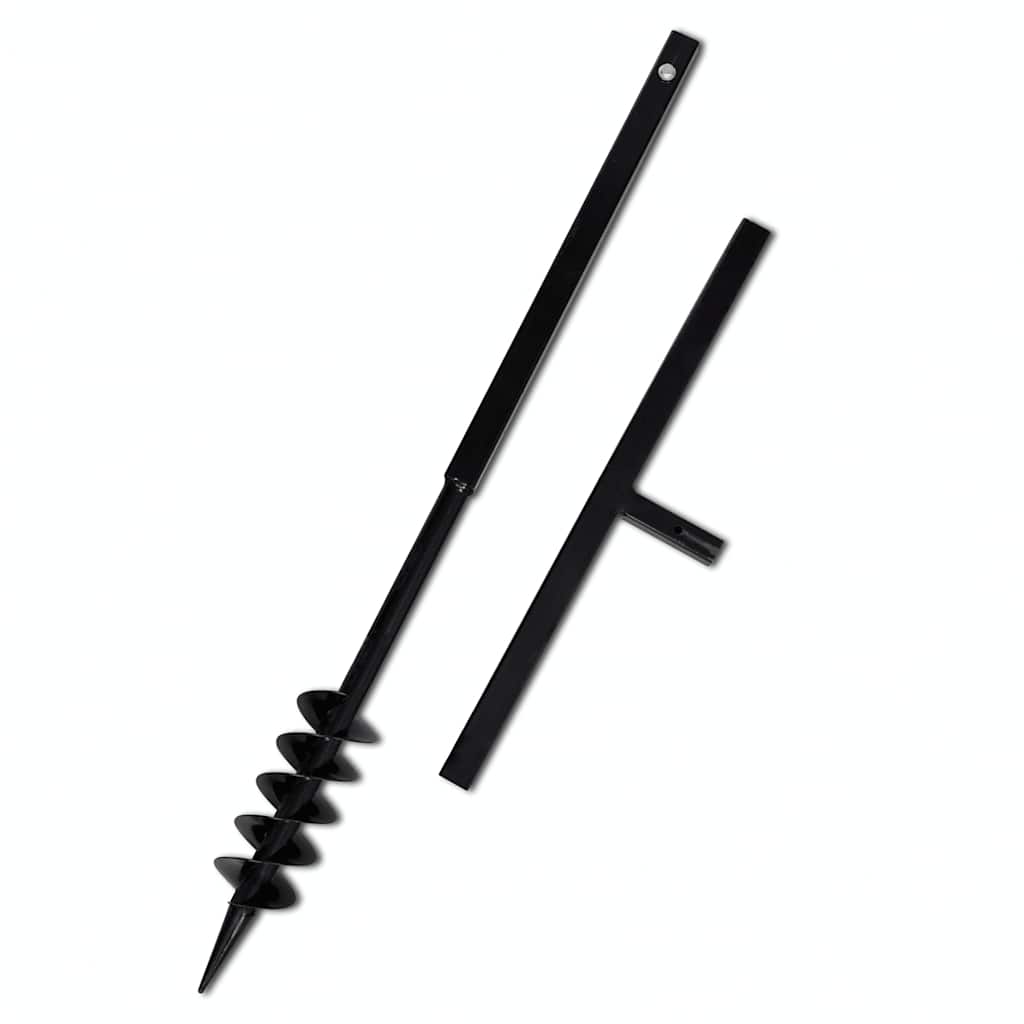 Vidaxl grondboor 80mm met 9m verlengstuk staal