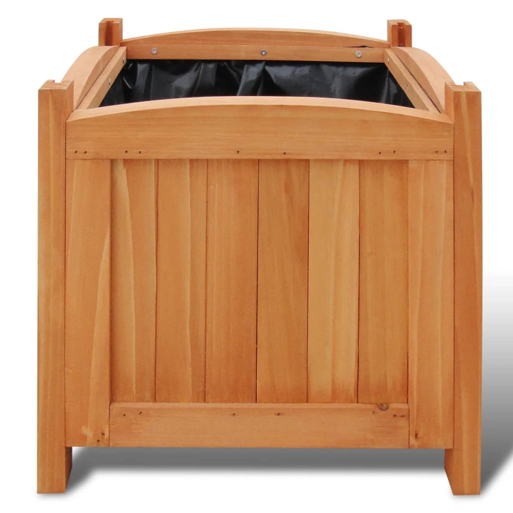 Vidaxl plantenbakken gebogen 2 st 30x30x30 cm hout