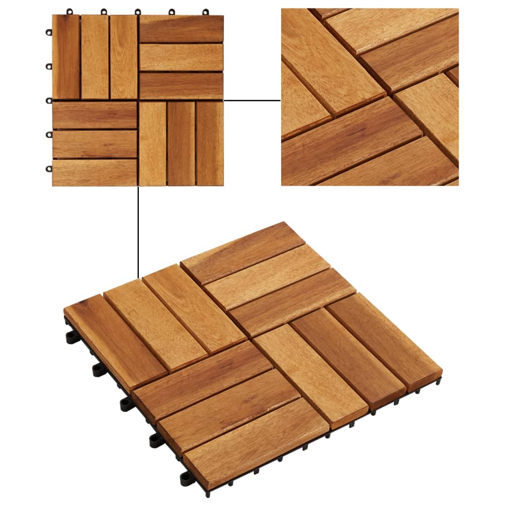 Vidaxl terrastegels acaciahout 30 x 30 cm (10 stuks)