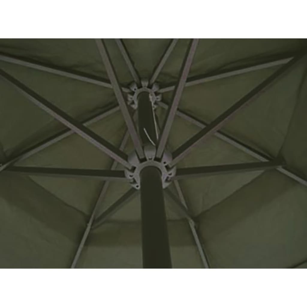 Vidaxl parasol met draagbare voet aluminium (groen)