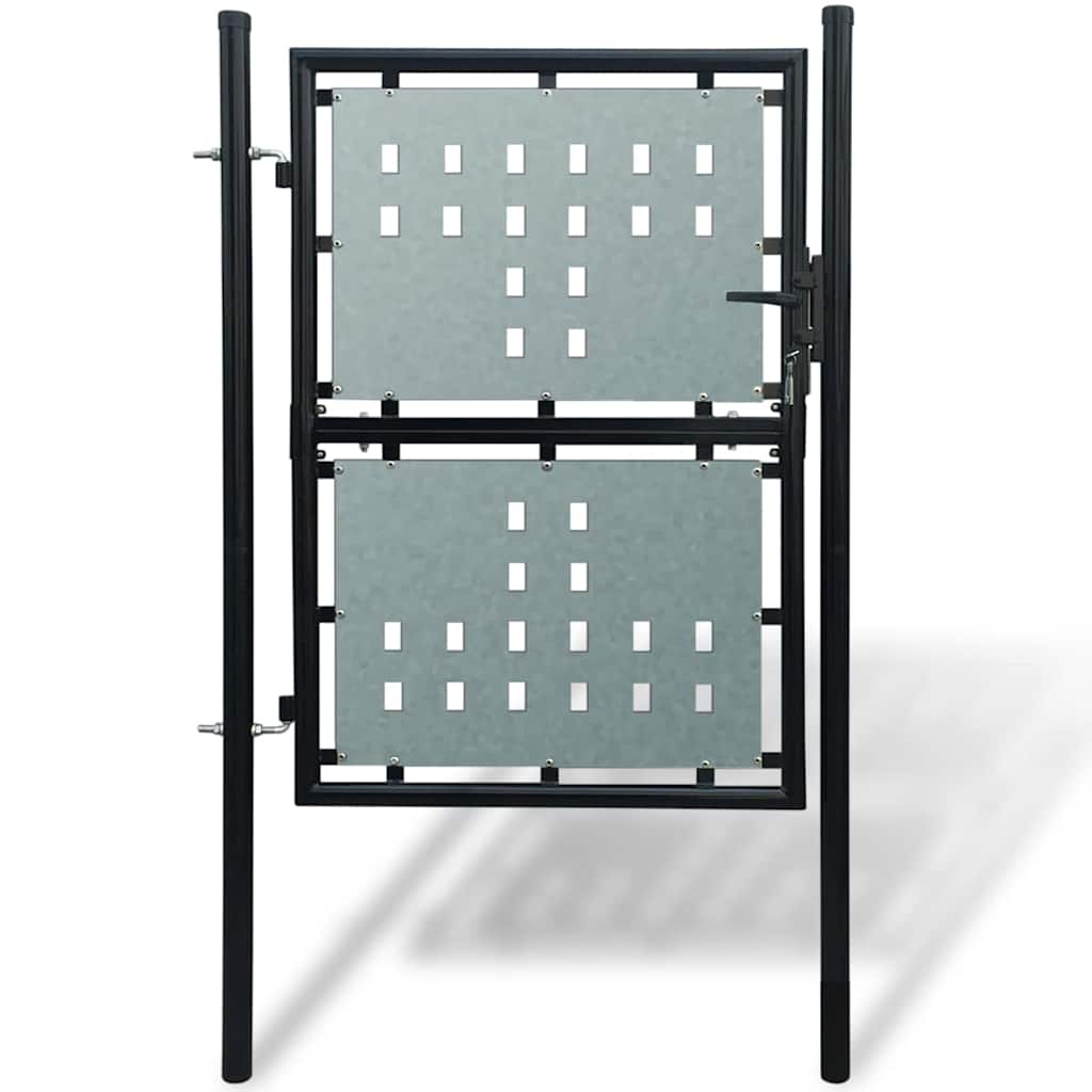 Vidaxl zwarte enkele deur 100x175 cm