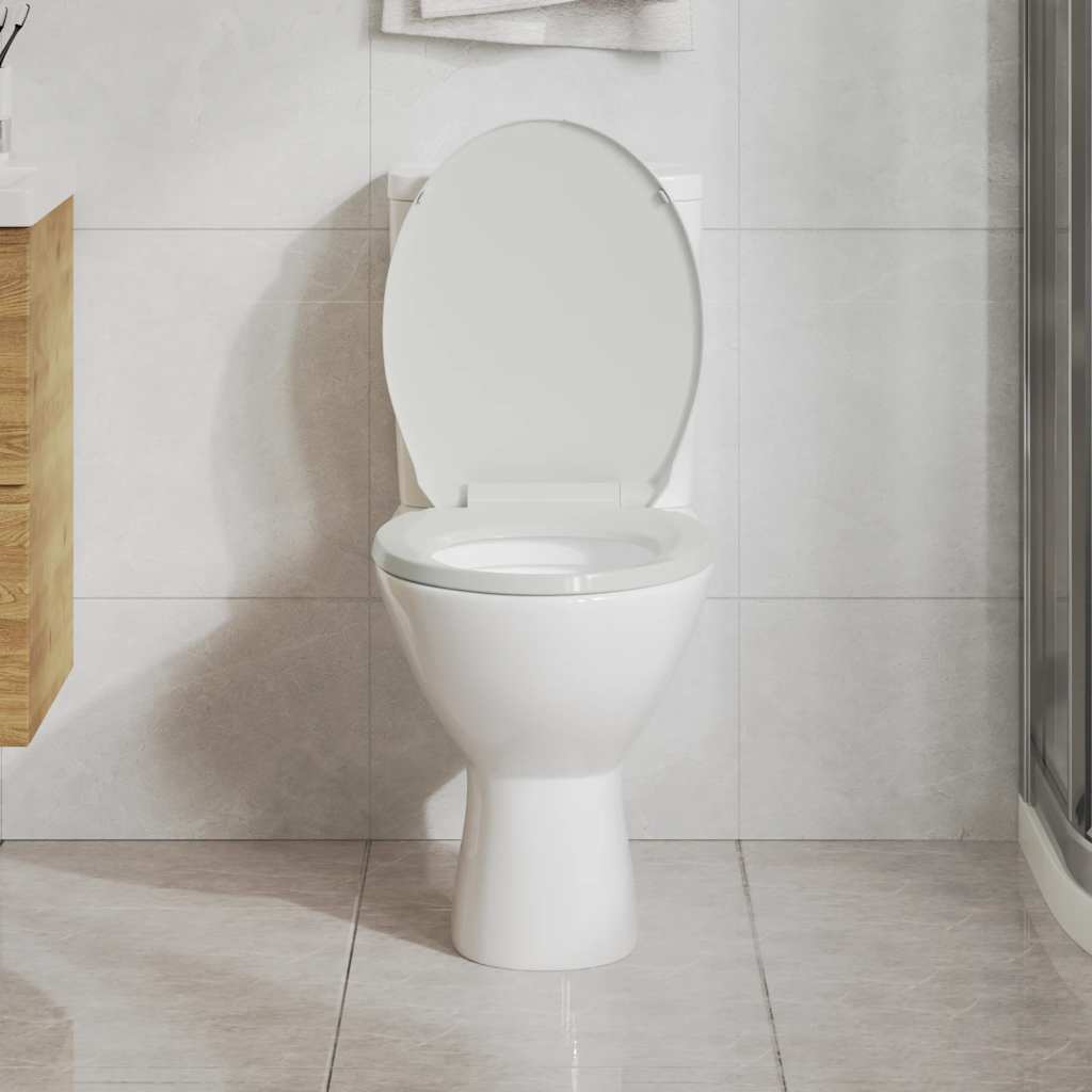 Vidaxl toiletbril softclose ovaal wit