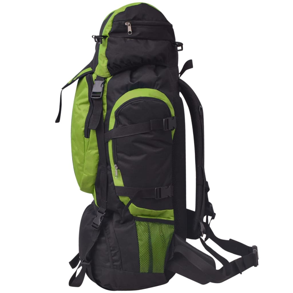 Vidaxl rugzak wandelen xxl 75 l zwart en groen