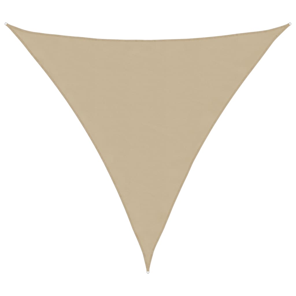 Vidaxl zonnescherm driehoekig 3,6x3,6x3,6m oxford stof beige