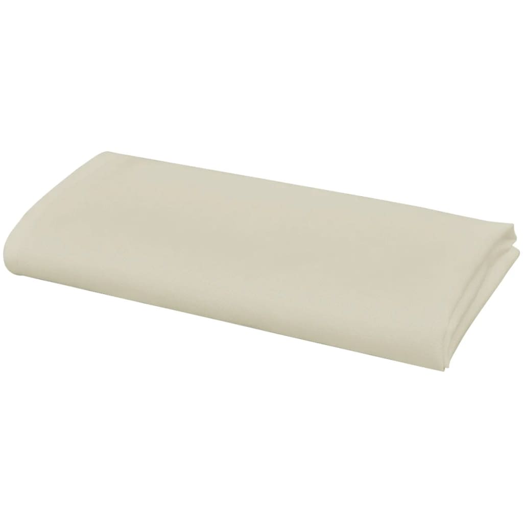 Vidaxl servetten 50 stuks crème 50x50 cm