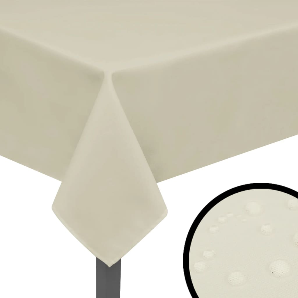 Vidaxl tafelkleden 5 stuks crème 170x130 cm