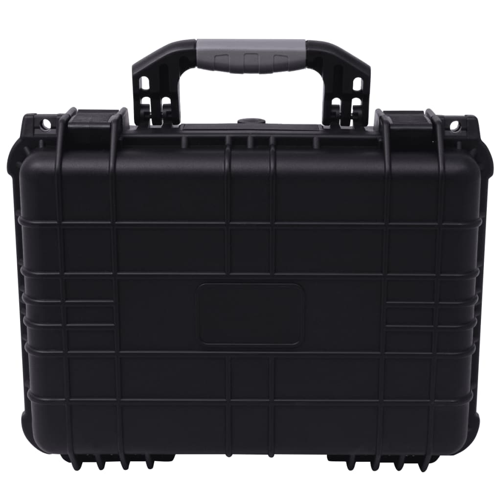 Vidaxl droge materiaalkoffer 40,6x33x17,4 cm zwart