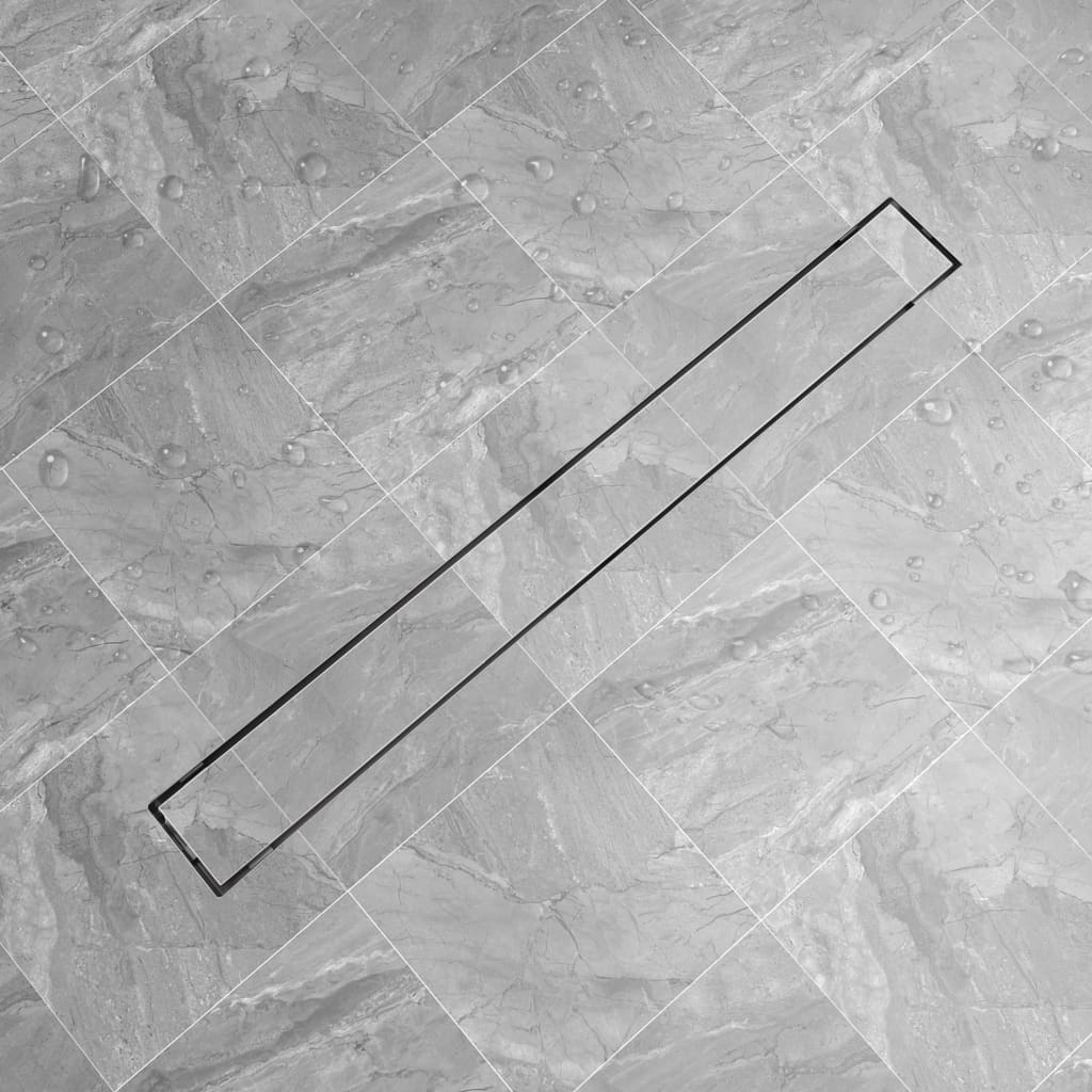 Vidaxl doucheputje rechthoekig 1030x140 mm roestvrij staal