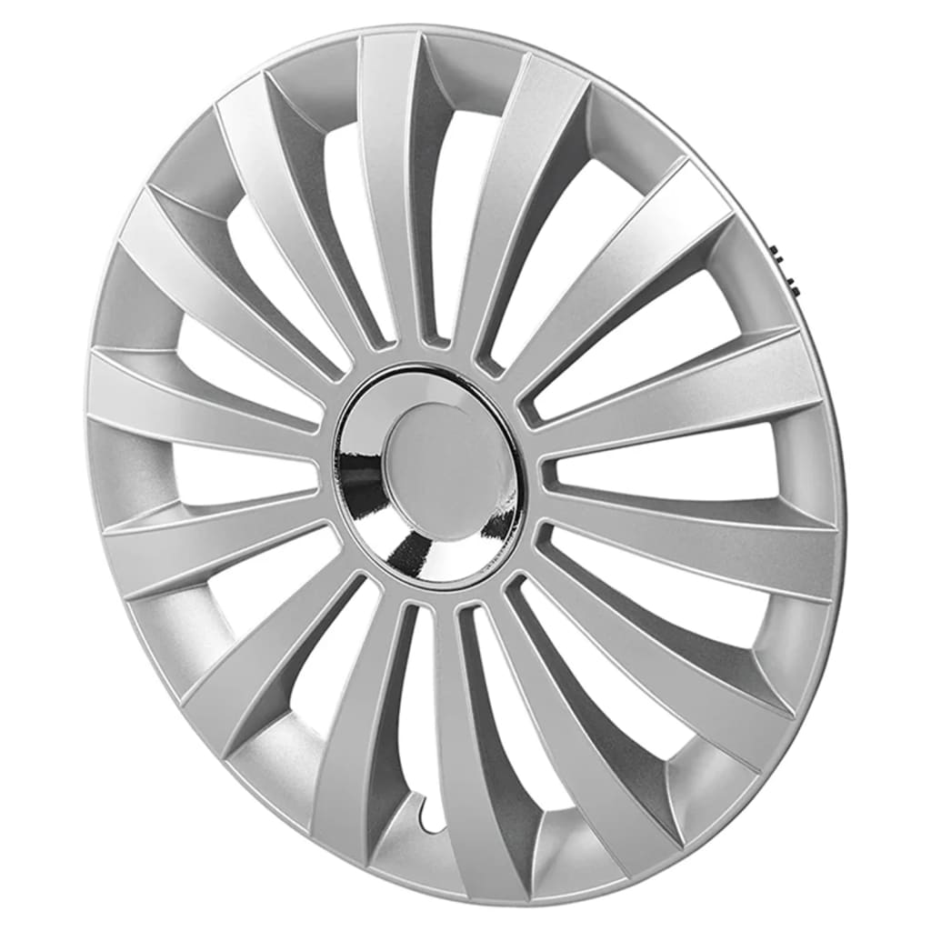 Proplus wieldoppen 4 st meridiaan 16'' zilverkleurig