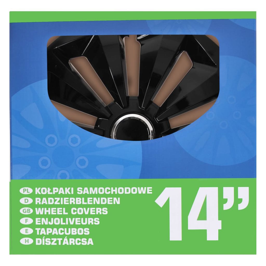 Proplus wieldoppen 4st fox 14 zwart