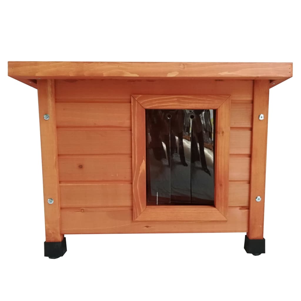 @pet kattenhok voor buiten xl 68,5x54x51,5 cm hout bruin
