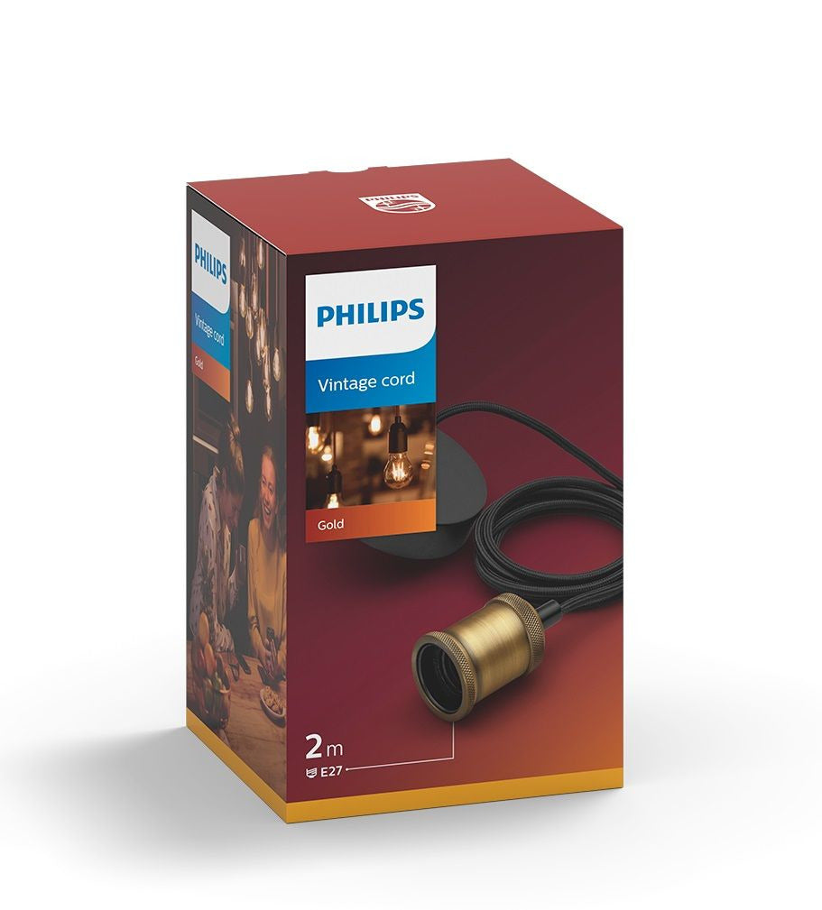 Philips vintage snoer 1x60w goud