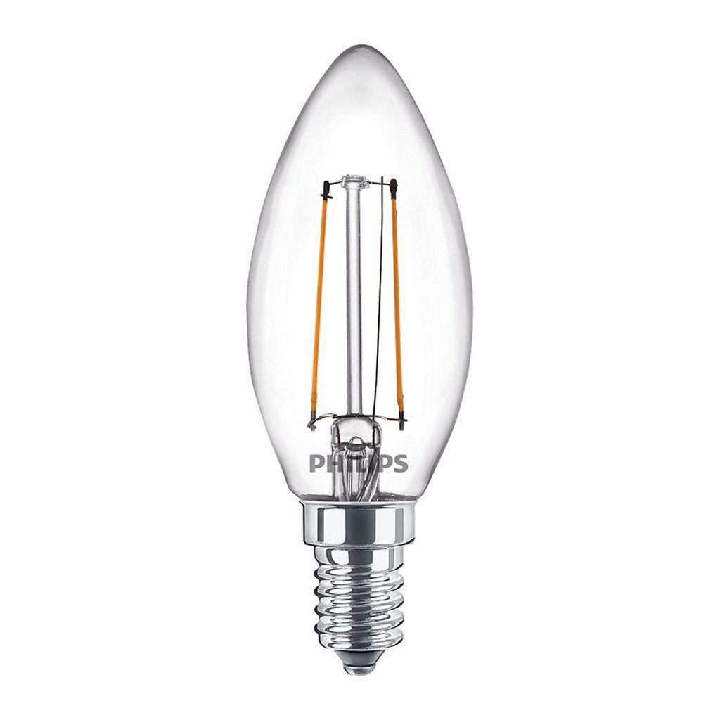 Philips led klassieke kaarslamp 25w b35 e14 warm wit