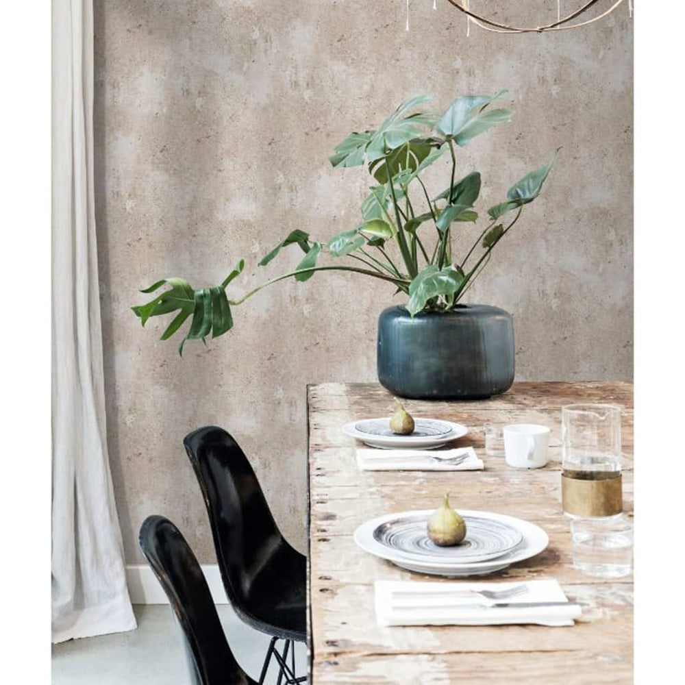 Noordwand behang betonbeige