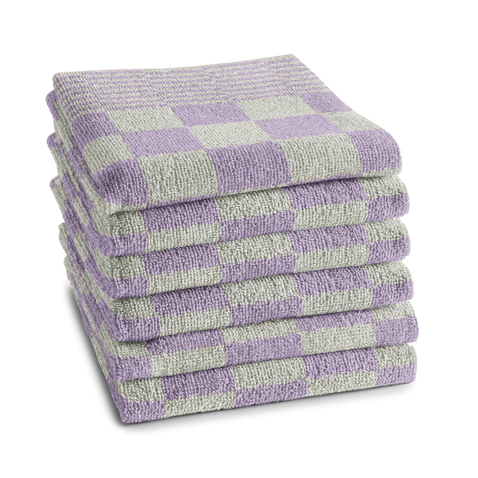 Ddddd keukendoek bbq pastel lila 6st