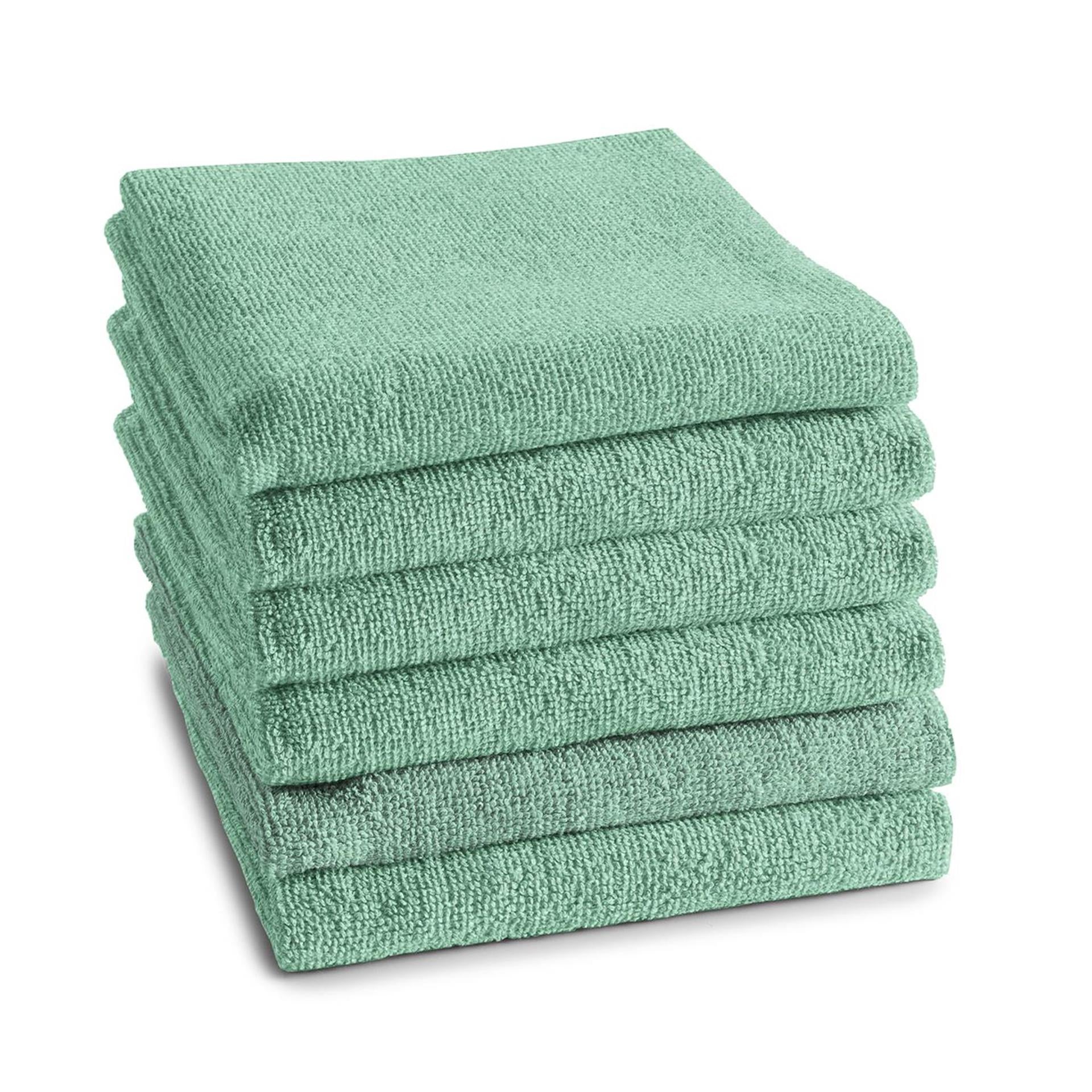 Ddddd keukendoek logo pastel groen 6st